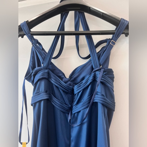 BCBGMAXAZRIA Navy blue cocktail dress formal size 04 NEW - Picture 4 of 5